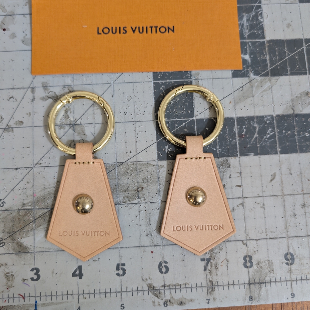 Upcycled Keychain Made W Authentic Louis Vuitton Materials - Picture 3 of 9